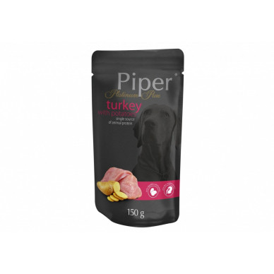 Piper Platinum Pure – Hrană Umedă pentru Câini cu Curcan și Cartofi – 150 g